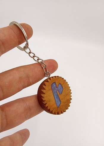 epoksi ahşap anahtarlık - Görsel 2