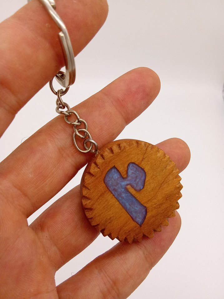 epoksi ahşap anahtarlık - Görsel 5