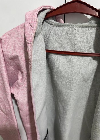Pembe Fermuarlı Kadın Spor Ceket - Görsel 3