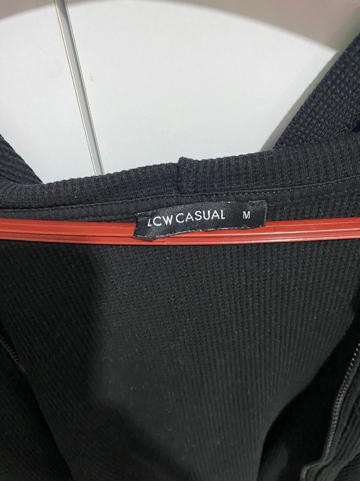 Siyah  Uzun Kollu Salaş Kadın Hırka - Görsel 3