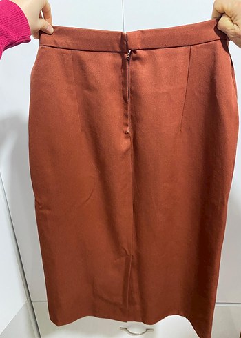 Kahverengi Midi Etek - Görsel 2