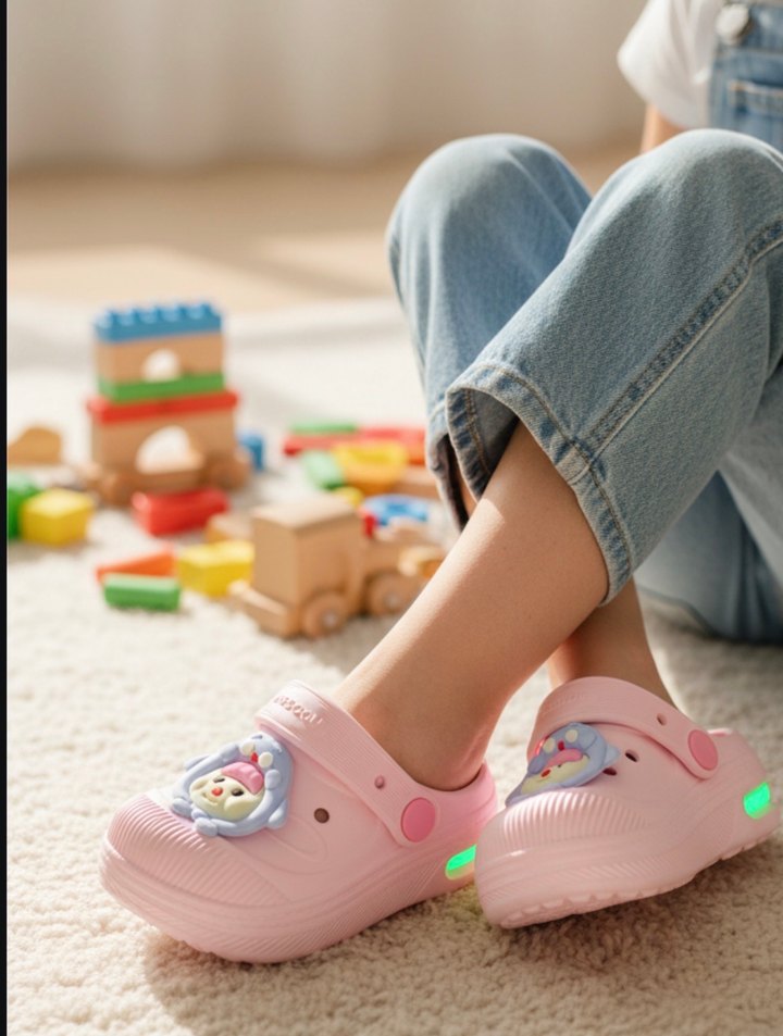 Kızlar için Pembe ışıklı Terlik - Görsel 2