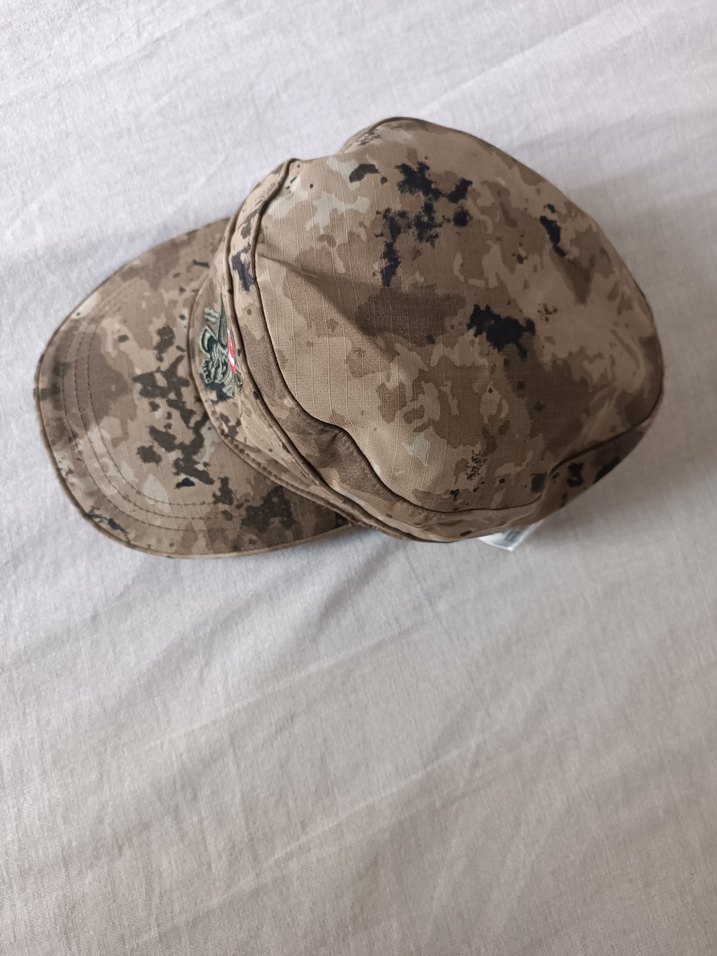 Gri Kamuflaj Desenli Erkek Şapka - Görsel 3