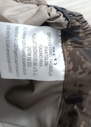 Kemerli Kamuflaj Erkek Pantolon yağmurluk - Görsel 4