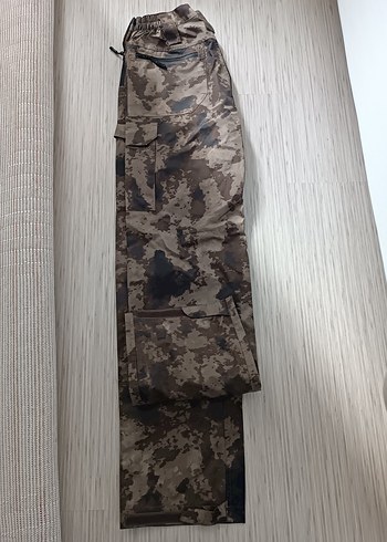 Kemerli Kamuflaj Erkek Pantolon yağmurluk - Görsel 2