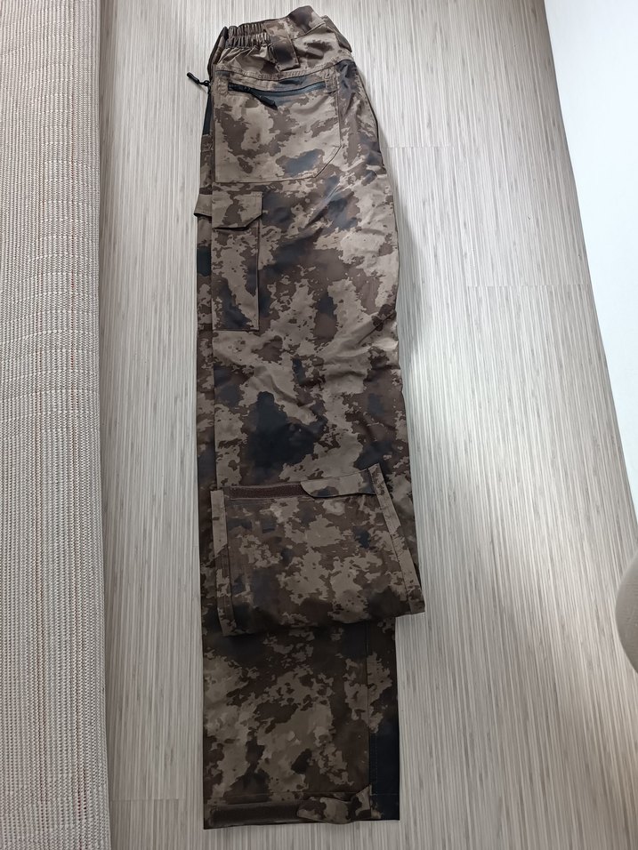 Kemerli Kamuflaj Erkek Pantolon yağmurluk - Görsel 2
