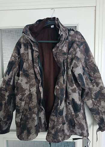 Erkek Kahverengi Fermuarlı Yumuşak Polar parka ikisi bir - Görsel 9