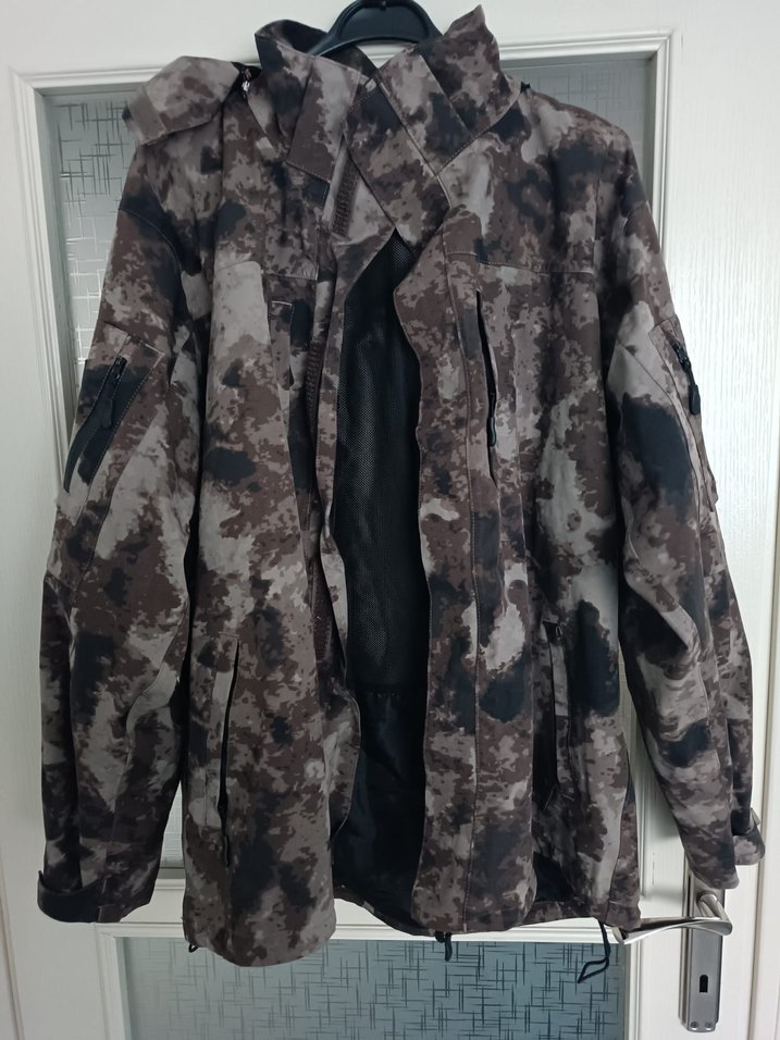 Erkek Kahverengi Fermuarlı Yumuşak Polar parka ikisi bir - Görsel 3