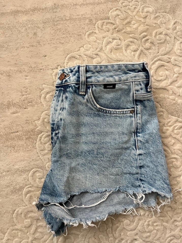 Kadın Mavi Şort - Görsel 3