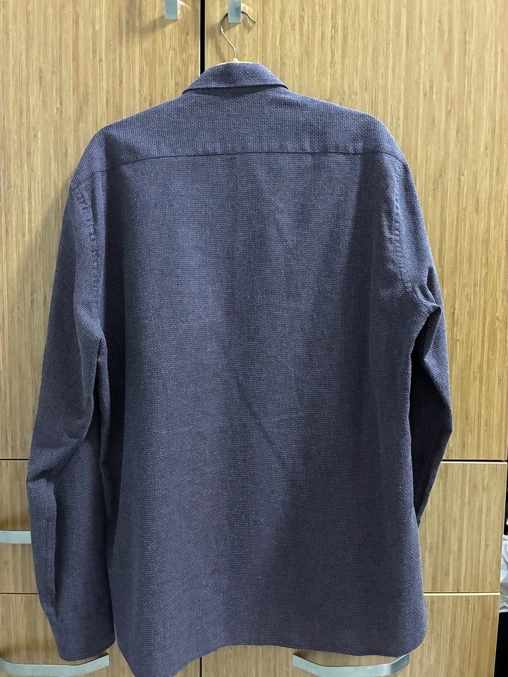 USPA Erkek Lila Oxford Gömlek - Görsel 2