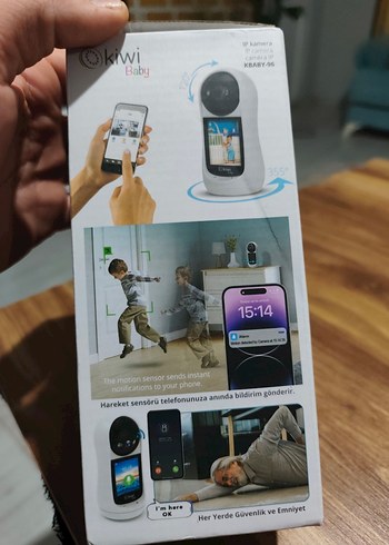 Beyaz Kiwi Bebek Monitörü ve Kamerası - Görsel 4