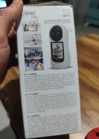 Beyaz Kiwi Bebek Monitörü ve Kamerası - Görsel 7