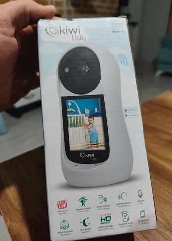 Beyaz Kiwi Bebek Monitörü ve Kamerası - Görsel 3