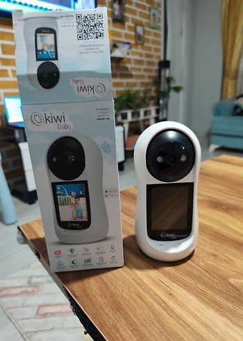 Beyaz Kiwi Bebek Monitörü ve Kamerası - Görsel 2