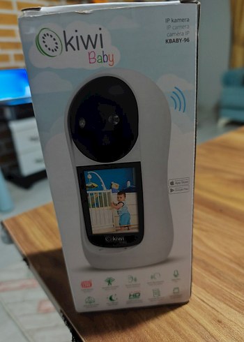 Beyaz Kiwi Bebek Monitörü ve Kamerası - Görsel 5