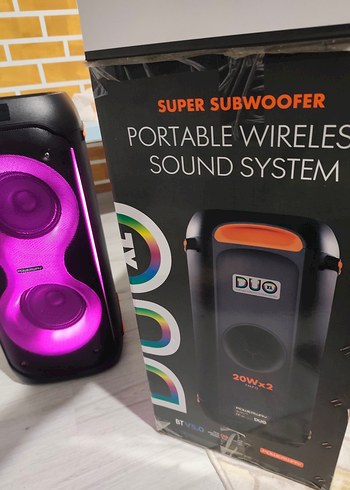 Renkli Bluetooth Hoparlör 20W x2, Taşınabilir - Görsel 4