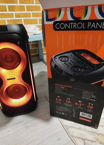 Renkli Bluetooth Hoparlör 20W x2, Taşınabilir - Görsel 3