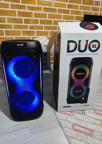 Renkli Bluetooth Hoparlör 20W x2, Taşınabilir - Görsel 2