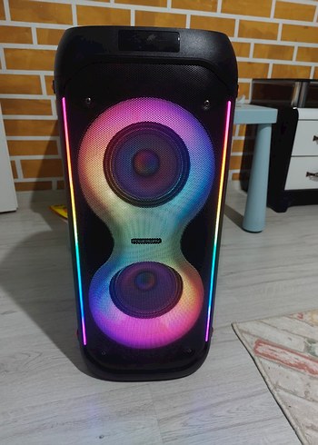 Renkli Bluetooth Hoparlör 20W x2, Taşınabilir - Görsel 8