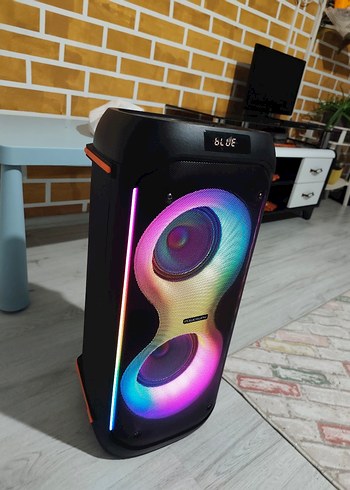 Renkli Bluetooth Hoparlör 20W x2, Taşınabilir - Görsel 10