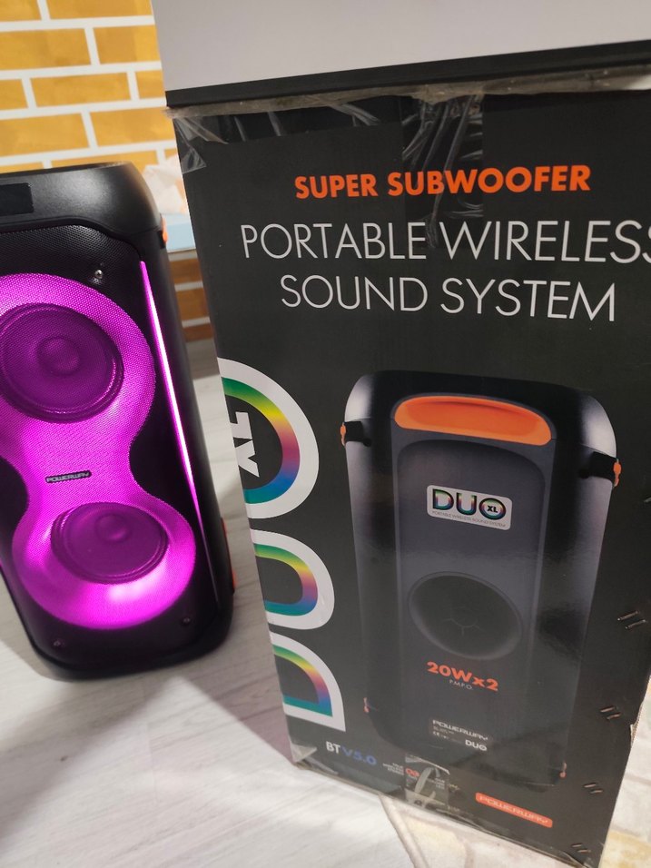 Renkli Bluetooth Hoparlör 20W x2, Taşınabilir - Görsel 4