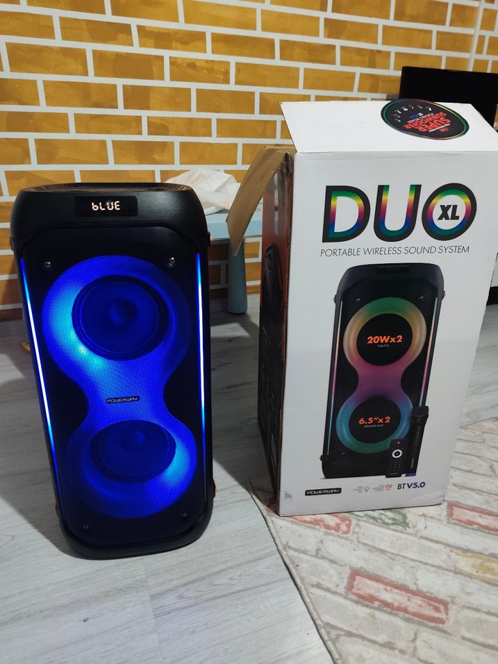 Renkli Bluetooth Hoparlör 20W x2, Taşınabilir - Görsel 2