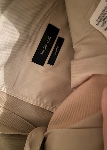 Bej erkek Kemerli Kumaş Pantolon - Görsel 4