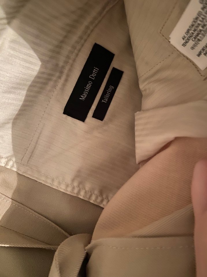 Bej erkek Kemerli Kumaş Pantolon - Görsel 4