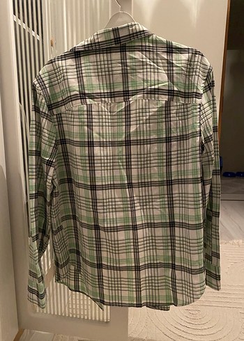 Düğmeli Uzun Kollu Erkek Ekose Gömlek - Görsel 3