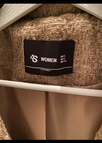 Kahverengi Kadın Yün Blazer Ceket - Görsel 5