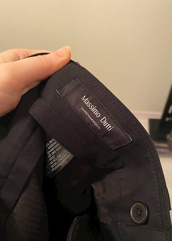 Siyah Pilili Rahat Kesim erkek Kumaş Pantolon - Görsel 4