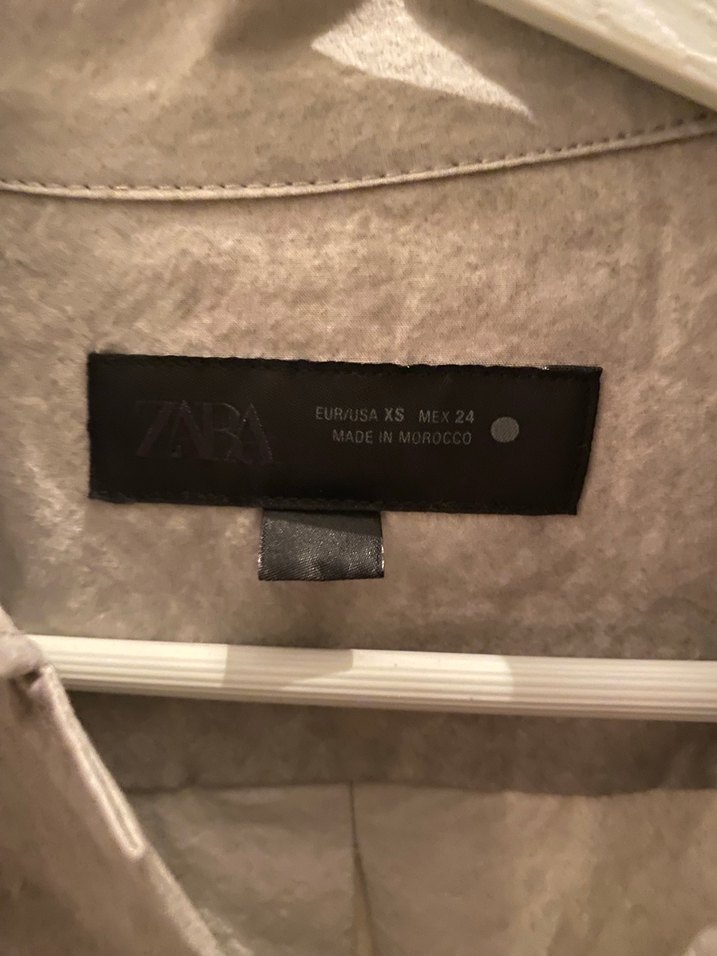 Düğmeli Bej Keten Erkek Gömlek - Görsel 2