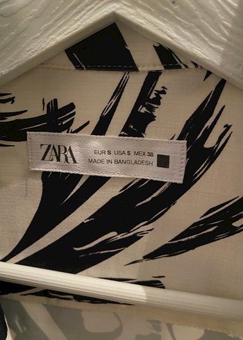 Bej Siyah Desenli Kısa Kollu Erkek Gömlek - Görsel 3