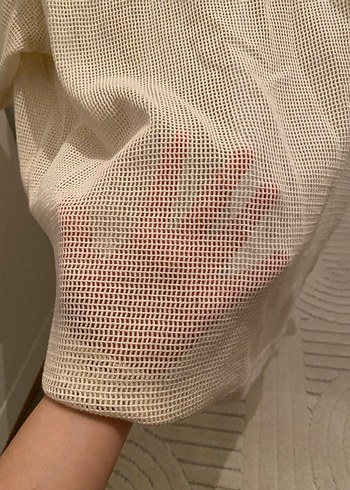 Bej Transparan Kısa Kollu Keten Erkek Gömlek - Görsel 3