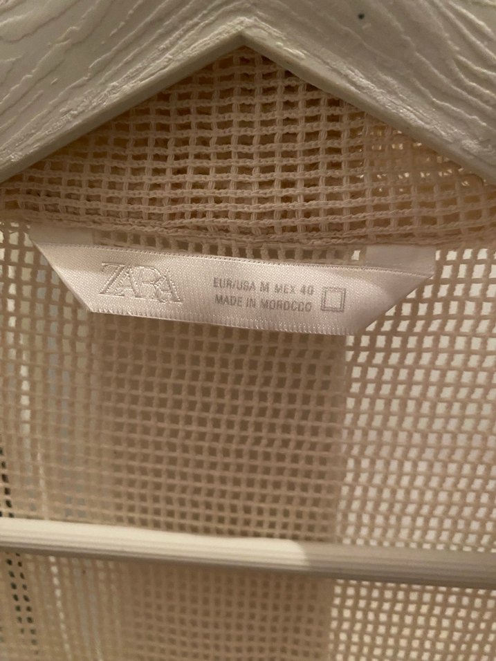 Bej Transparan Kısa Kollu Keten Erkek Gömlek - Görsel 4