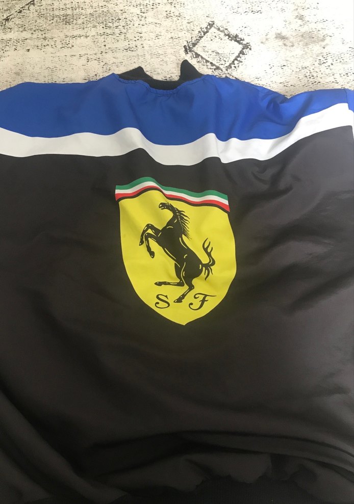 Ferrari Siyah Fermuarlı Unisex ceket - Görsel 2