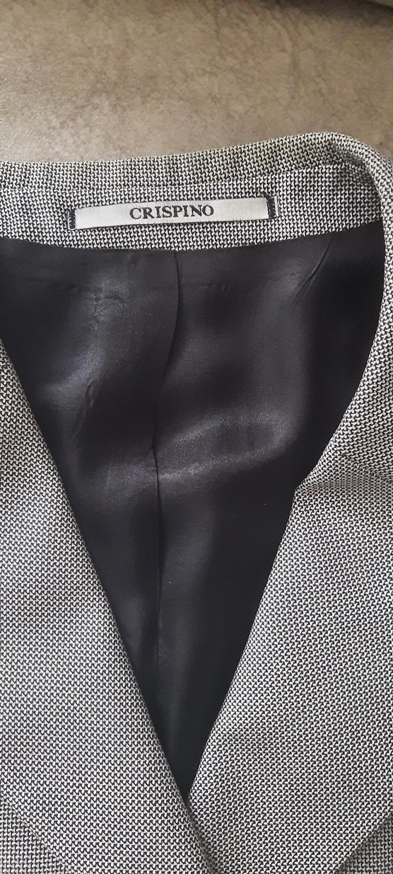 Gri Erkek Düğmeli Klasik Ceket Crispino marka - Görsel 3