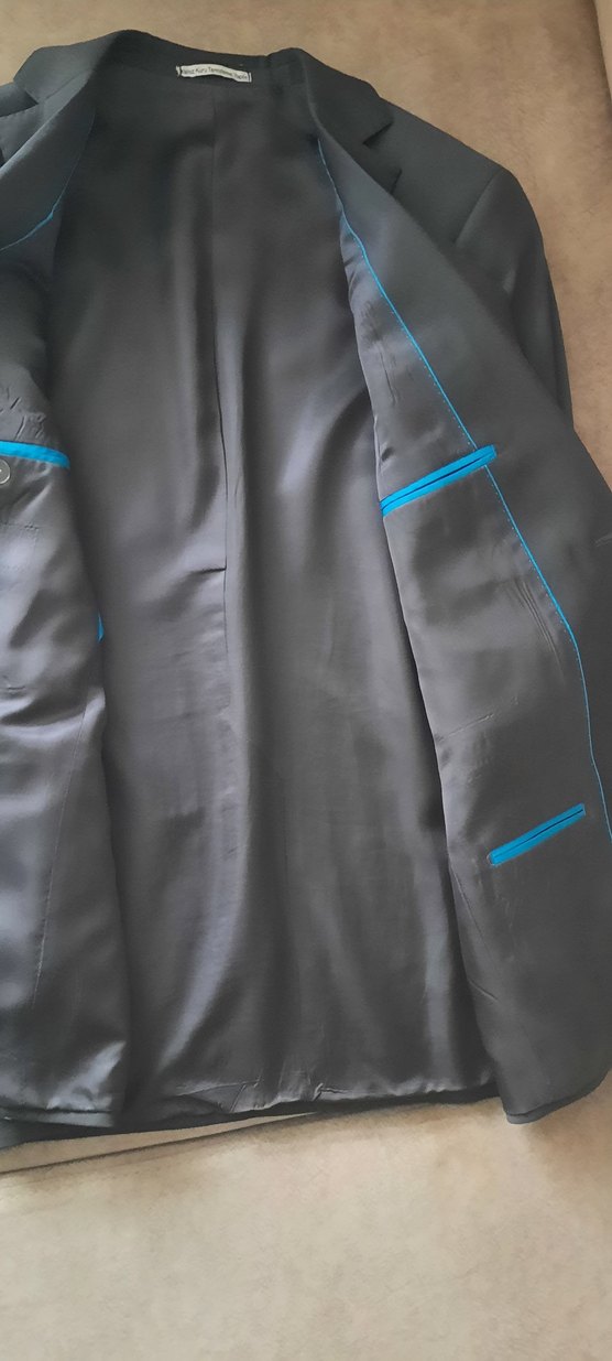 Özel dikim 48/6 drop Füme takım elbise - Görsel 5