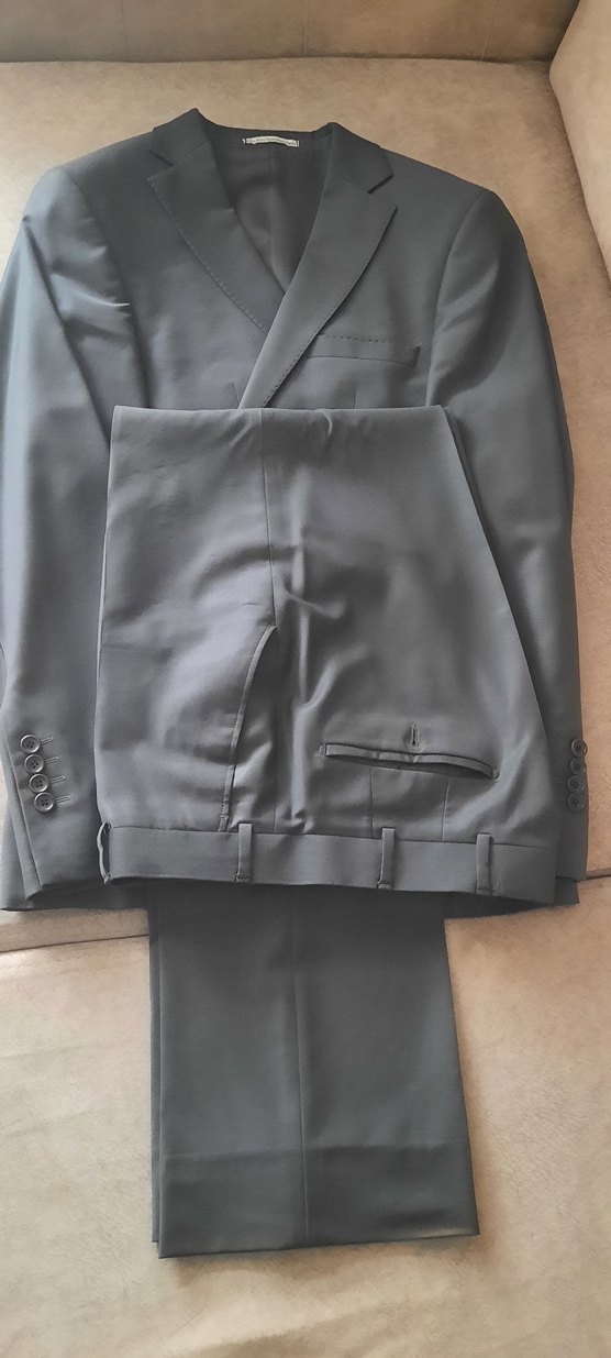 Özel dikim 48/6 drop Füme takım elbise - Görsel 2