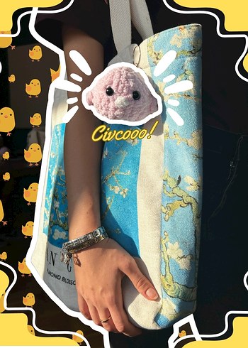 Amigurumi, el emeği, örgü civciv anahtarlık - Görsel 2