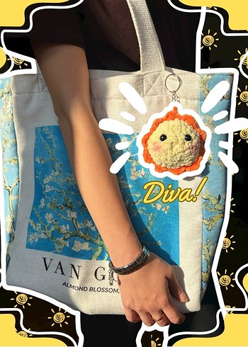 Amigurumi, el emeği, örgü güneş anahtarlık - Görsel 2