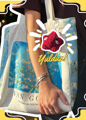 Amigurumi, el emeği, örgü yıldız anahtarlık - Görsel 3