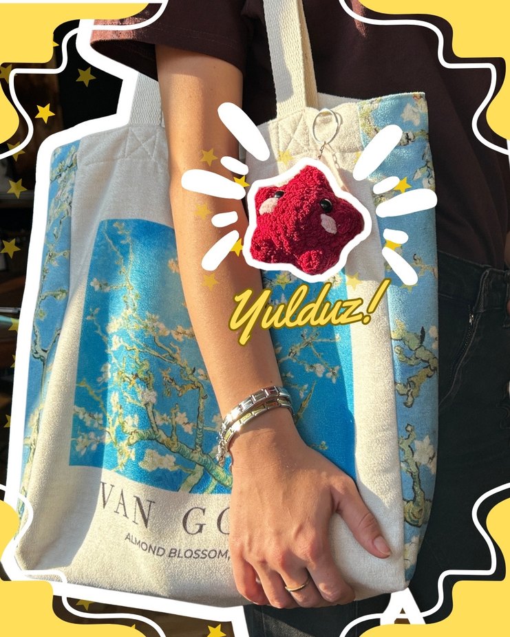 Amigurumi, el emeği, örgü yıldız anahtarlık - Görsel 3