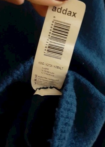 Kadın Lacivert Boğazlı Örgü Kazak - Görsel 4