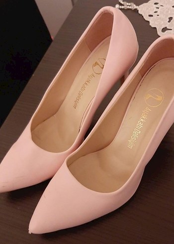 Pembe Stiletto Topuklu Kadın Ayakkabı - Görsel 3