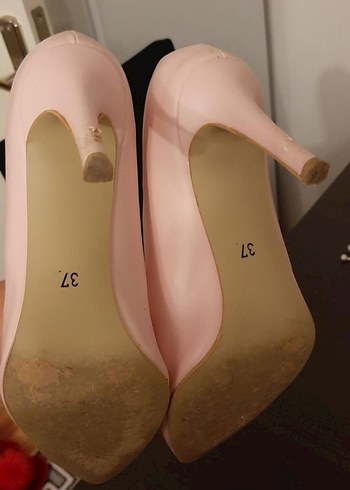 Pembe Stiletto Topuklu Kadın Ayakkabı - Görsel 5