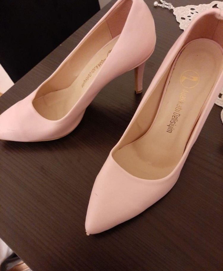 Pembe Stiletto Topuklu Kadın Ayakkabı - Görsel 4