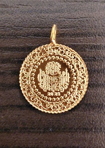 ÇEYREK 22 AYAR ALTIN KAPLAMA - Görsel 2