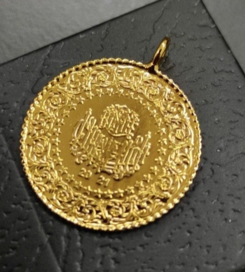 22 AYAR ALTIN KAPLAMA YARIM - Görsel 2