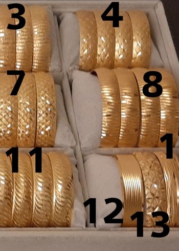 22 AYAR ALTIN KAPLAMA BİLEZİK - Görsel 2